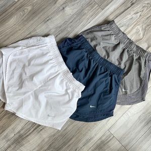 Nike Tempo High Waisted Shorts. 3 Pair. Women Small.